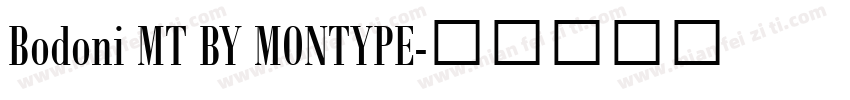 Bodoni MT BY MONTYPE字体转换